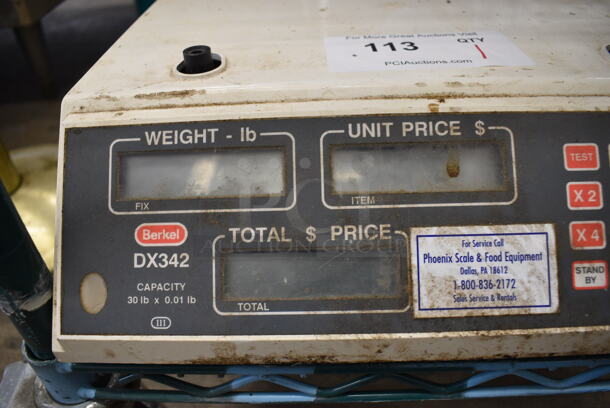 Berkel Model DX342 Metal Commercial Countertop Food Portioning Scale. 14x14x4. Cannot Test Due To Missing Power Cord - Image 3 of 4