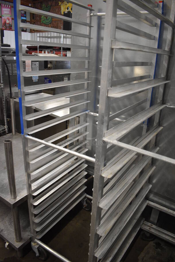 Metal Commercial Pan Transport Rack on Commercial Casters. 20.5x26x69 - Image 3 of 4