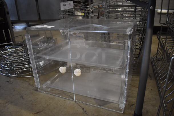 Clear Poly Countertop Dry Display Case Merchandiser. 19x16x14.5 - Image 3 of 5