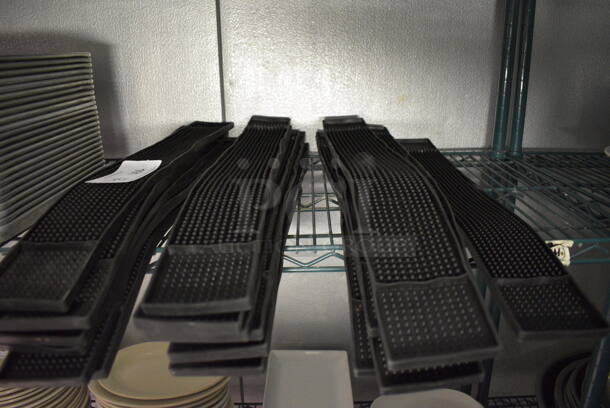 19 Black Bar Mats. 26x3x0.5. 19 Times Your Bid! (kitchen) - Image 2 of 3