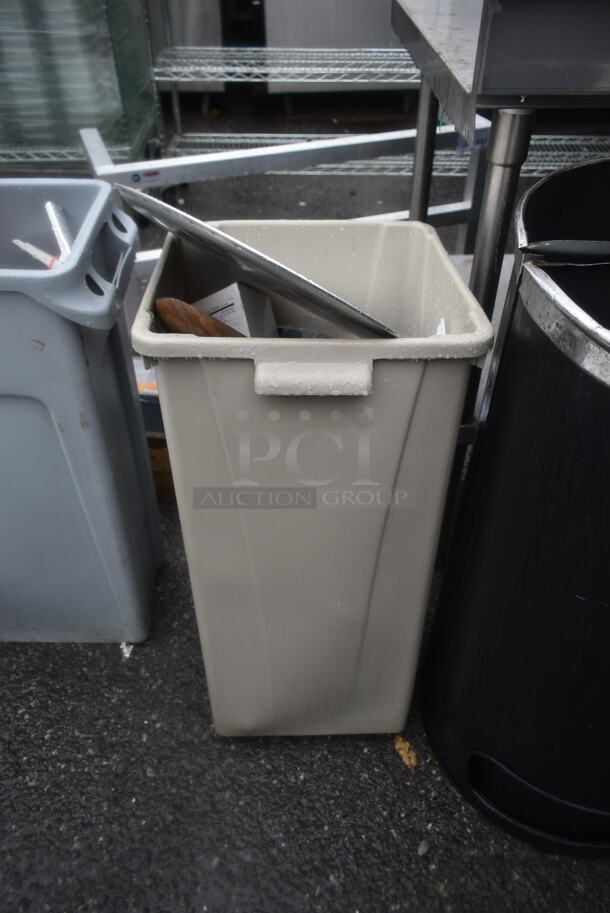 ALL ONE MONEY! Lot of Various Items Including Gray Poly Slim Jim Trash Cans and Koala Kare Diaper Changing Station. - Image 6 of 7
