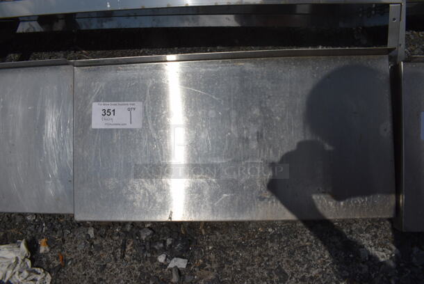 Stainless Steel Shelf w/ Wall Mount Brackets. 24x12x12 - Image 2 of 3