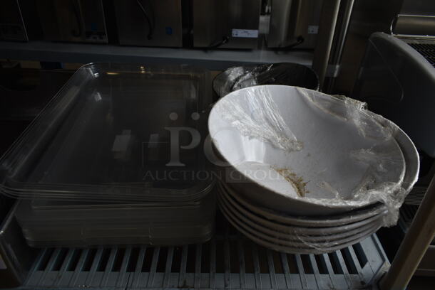 ALL ONE MONEY! Tier Lot of Various Items Including Dishes and Metal Bins - Image 3 of 4