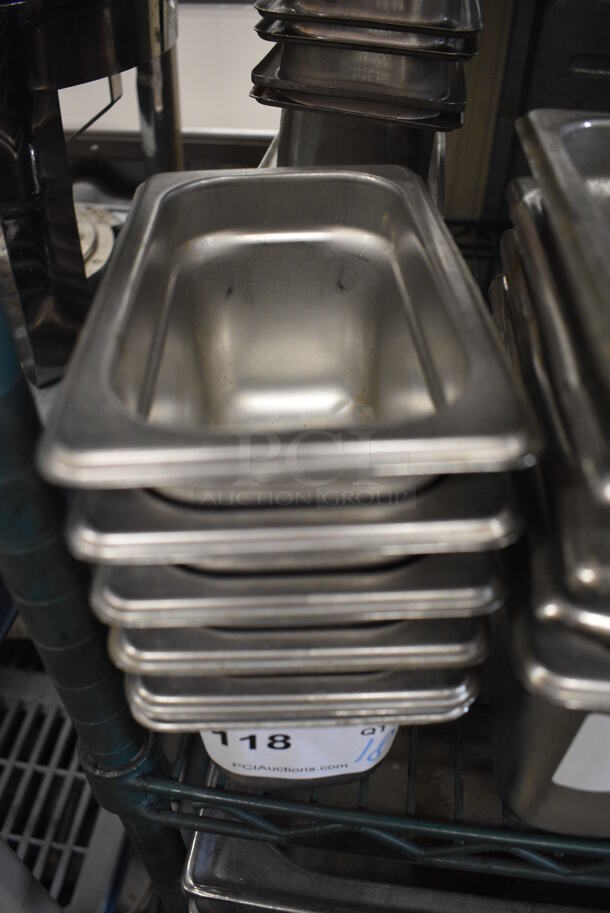 18 Stainless Steel 1/9 Size Drop In Bins. 1/9x4. 18 Times Your Bid! - Image 2 of 3