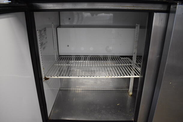 True Model TSSU-72-30M-B-ST Stainless Steel Commercial Sandwich Salad Prep Table Bain Marie Mega Top on Commercial Casters. 115 Volts, 1 Phase. 72x34x46. Tested and Powers On But Does Not Get Cold - Image 7 of 9