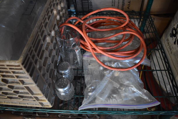 ALL ONE MONEY! Tier Lot of Various Items Including Plastic Lids and Salt Shakers - Image 2 of 5