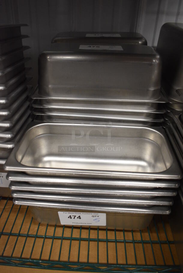 12 Stainless Steel 1/3 Size Drop In Bins. 1/3x4. 12 Times Your Bid! - Image 3 of 3