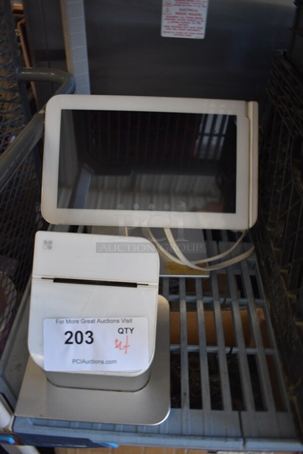 ALL ONE MONEY! Lot of Clover Model C100 11.5" POS Monitor and Clover Model P100 Receipt Printer! - Image 1 of 5