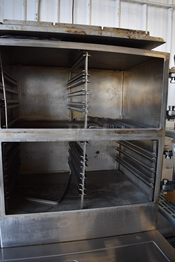 2019 Cleveland PGM3002 Stainless Steel Commercial Floor Style Natural Gas Powered 2 Deck Pressure Steam Cabinet. 36x36x64 - Image 6 of 7