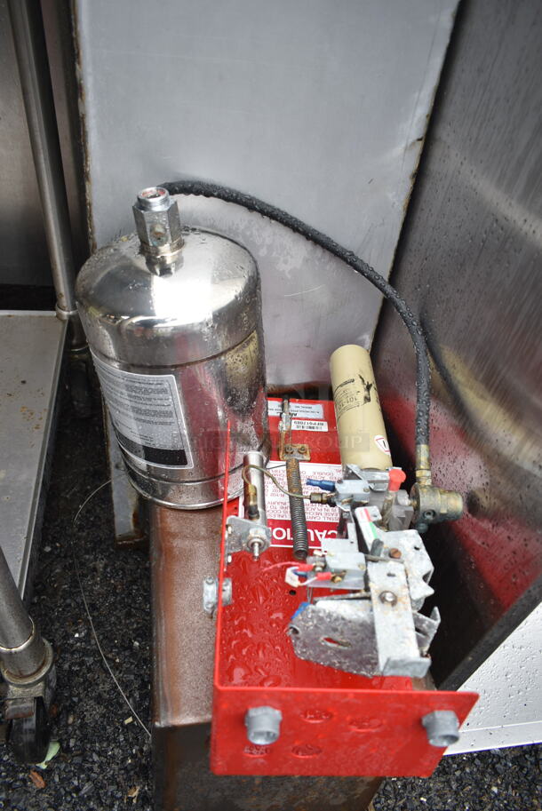 SELF CONTAINED 8' CaptiveAire 5424 ND-2 Stainless Steel Commercial Grease Hood w/ Lights.  - Image 10 of 12