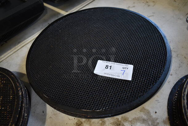 7 Metal Round Mesh Pizza Pie Screens. 18x18. 7 Times Your Bid! - Image 2 of 3