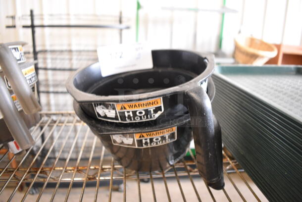 2 Black Poly Iced Tea Machine Brew Baskets. 8.5x9.5x5.5. 2 Times Your Bid!