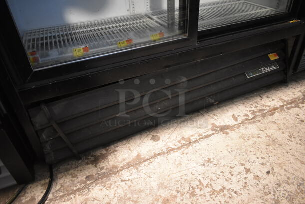 2017 True GDM-41SL-48-HC-LD Metal Commercial 2 Door Reach In Cooler Merchandiser w/ Poly Coated Racks. 115 Volts, 1 Phase. Tested and Working! - Image 3 of 6