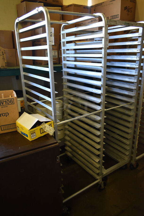 Metal Commercial Pan Transport Rack on Commercial Casters. (hallway) - Image 2 of 3