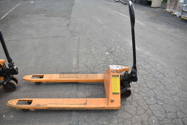 Metal Commercial 5,500 Pound Metal Pallet Jack.  - Image 1 of 6
