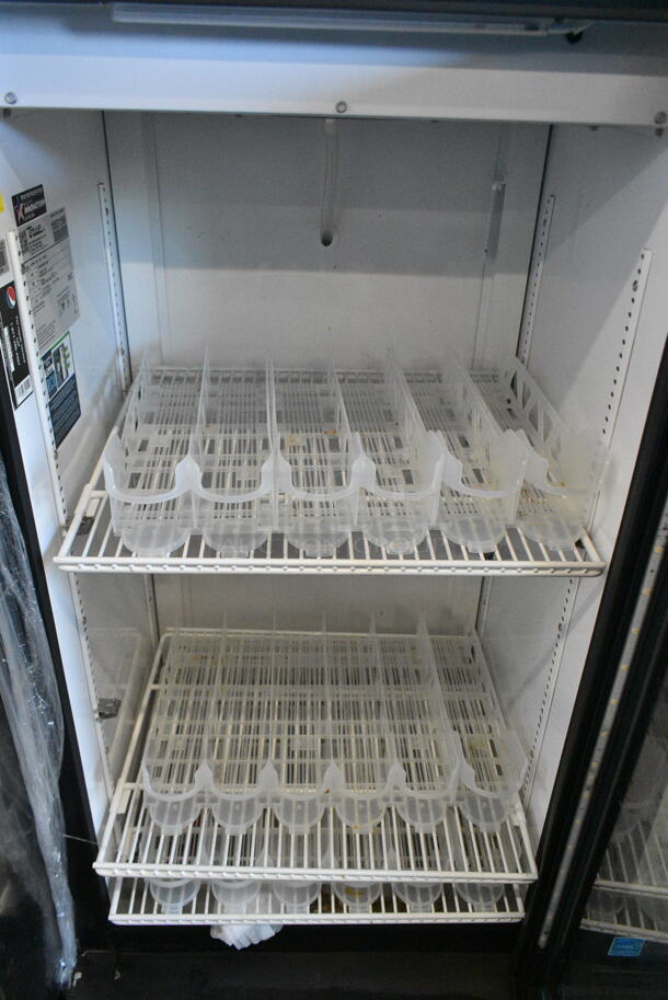 2022 True GDM-10-HC Metal Commercial Single Door Reach In Cooler Merchandiser w/ Poly Coated Racks. 115 Volts, 1 Phase. Tested and Working! - Image 2 of 3