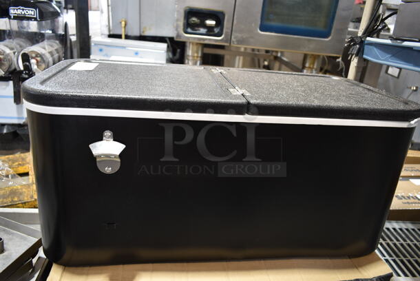 BRAND NEW! Choice Black Poly Cooler w/ Stand. 