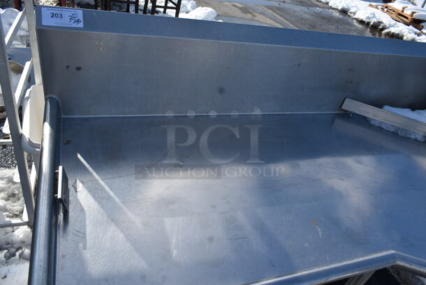 Stainless Steel Commercial L Shaped Left Side Clean Side Dishwasher Table. - Image 4 of 5