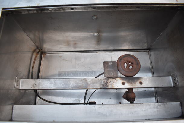 Stainless Steel Commercial Hot Dog Cart on Casters.  - Image 4 of 10