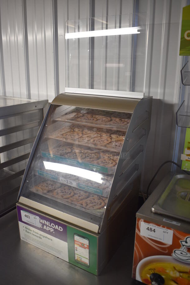 Nemco Brown Metal Countertop Dry Cookie Display Case Merchandiser. 15.5x15x36 - Image 3 of 3