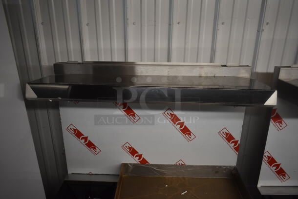 BRAND NEW SCRATCH AND DENT! KoolMore Stainless Steel Commercial Natural Gas Powered 2 Burner Range w/ Flat Top Griddle, Oven, Over Shelf and Back Splash.  - Image 5 of 11