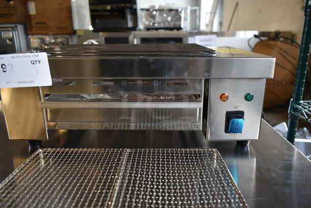 BRAND NEW SCRATCH AND DENT! 2023 Hoocoo IBG-18 Stainless Steel Commercial Countertop Electric Powered Barbecue BBQ Grill. 110 Volts, 1 Phase. Tested and Working! - Image 6 of 7