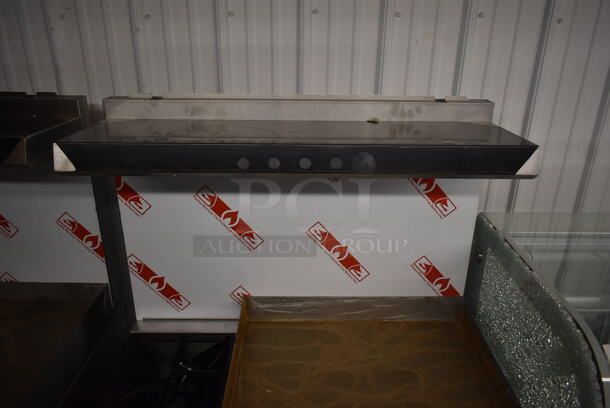 BRAND NEW SCRATCH AND DENT! KoolMore Stainless Steel Commercial Natural Gas Powered 2 Burner Range w/ Flat Top Griddle, Oven, Over Shelf and Back Splash.  - Image 5 of 12