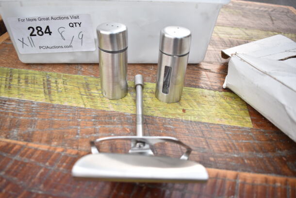 ALL ONE MONEY! Box of Various NEW Items Including Salt Shakers.  - Image 3 of 5