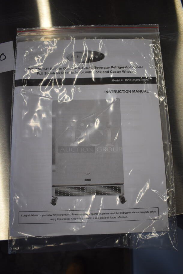 BRAND NEW! Whynter BOR-53024-SSW Stainless Steel Commercial Mini Cooler. 115 Volts, 1 Phase. 24x24x34. Tested and Working! - Image 6 of 8