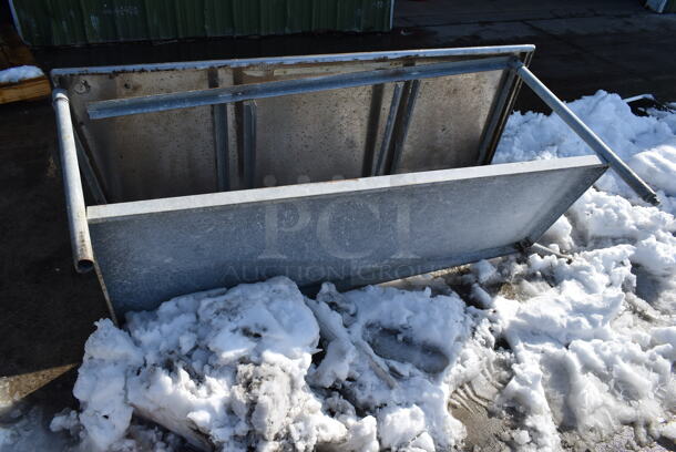 Stainless Steel Commercial Table w/ Commercial Can Opener Mount and Metal Under Shelf. - Image 6 of 6
