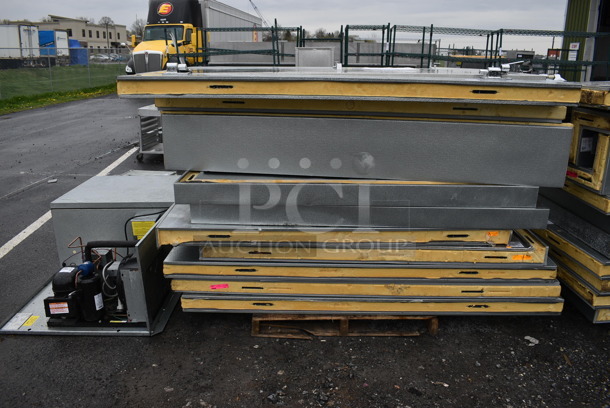 Norlake 6'x6'x7.5' SELF CONTAINED Walk In Freezer Box w/ Floor, Copeland Model RFT42C1E-PFV-102 Compressor and Norlake Model CPF100DC-A Condenser. Picture of the Unit Before Removal Is Included In the Listing. 208-230 Volts, 1 Phase. - Image 8 of 8