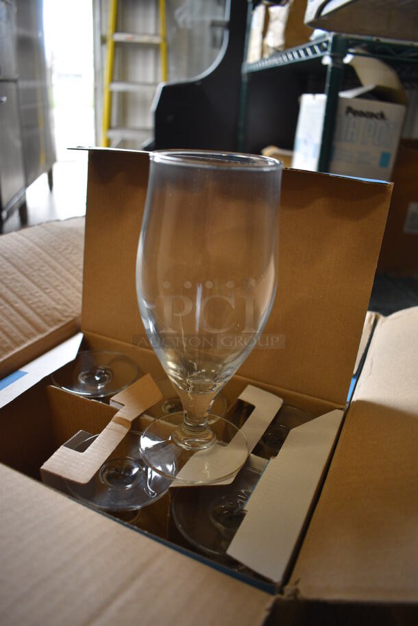 24 BRAND NEW IN BOX! Arcoroc Footed Beverage Glasses. 3x3x7. 24 Times Your Bid! - Image 2 of 3
