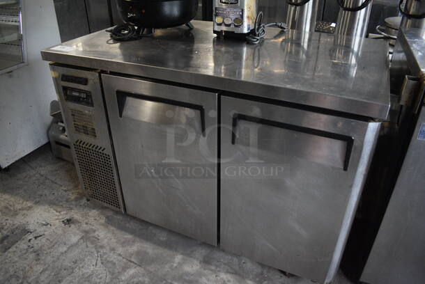 Turbo Air Model JUR-48 Stainless Steel Commercial 2 Door Undercounter Cooler on Commercial Casters. 115 Volts, 1 Phase. 48x28x34. Tested and Powers On But Does Not Get Cold - Image 2 of 7