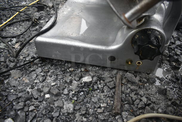 Stainless Steel Commercial Countertop Meat Slicer w/ Blade Sharpener. Tested and Working! - Image 8 of 9