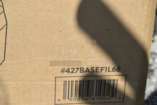 BRAND NEW SCRATCH AND DENT! Lancaster Table & Seating 427BASEFIL66 Black Plastic Fillable Umbrella Base - Image 3 of 3