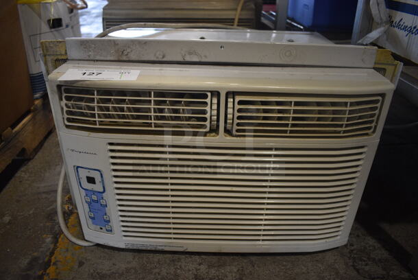 Frigidaire Model FAA084P7A Metal Window Mounted Air Conditioner. 115 Volts, 1 Phase. 22x15x14. Tested and Does Not Power On But Blows Warm Air