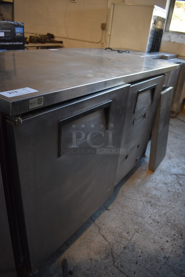 2011 True TUC-67F Stainless Steel Commercial 2 Door Undercounter Freezer on Commercial Casters. 115 Volts, 1 Phase. 67x33x35.5. Tested and Working! - Image 6 of 6