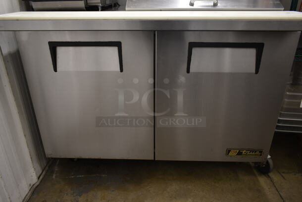 2014 True TSSU-48-18M-B Stainless Steel Commercial Sandwich Salad Prep Table Bain Marie Mega Top on Commercial Casters. 115 Volts, 1 Phase. Tested and Working! - Image 4 of 8
