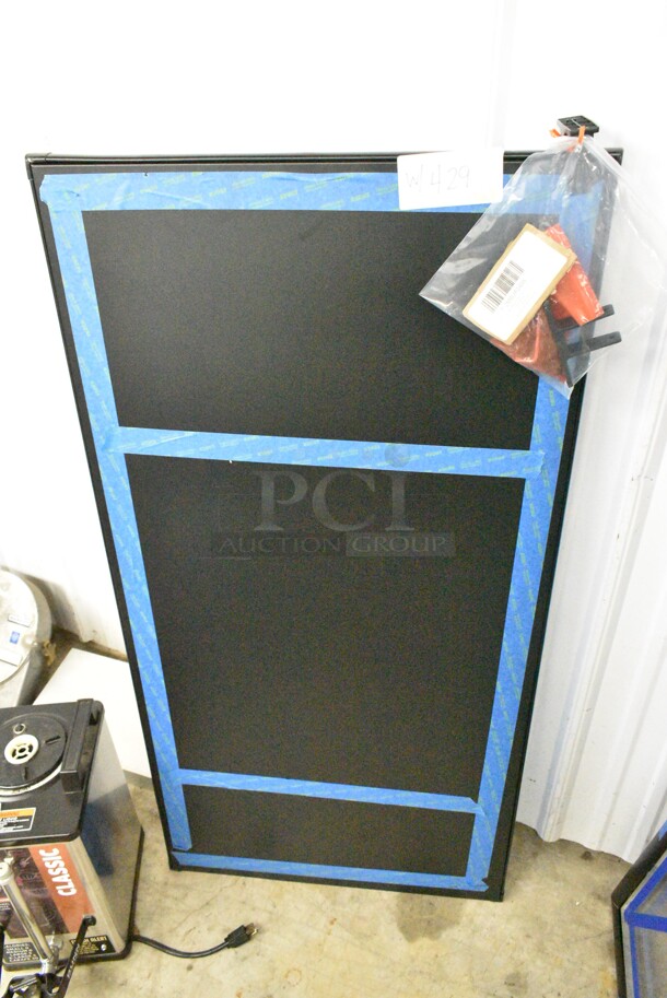 3 BRAND NEW SCRATCH AND DENT! Items Including 82920144 Main Street Equipment 82920144 Right-Hinged Glass Door for GMC-49, 82920136 Main Street Equipment 82920136 Right-Hinged Glass Door for GMC-23, 712MBUP2448 Lavex 24" x 48" Matte Black Steel Urinal Partition. 3 Times Your Bid!  - Image 8 of 11