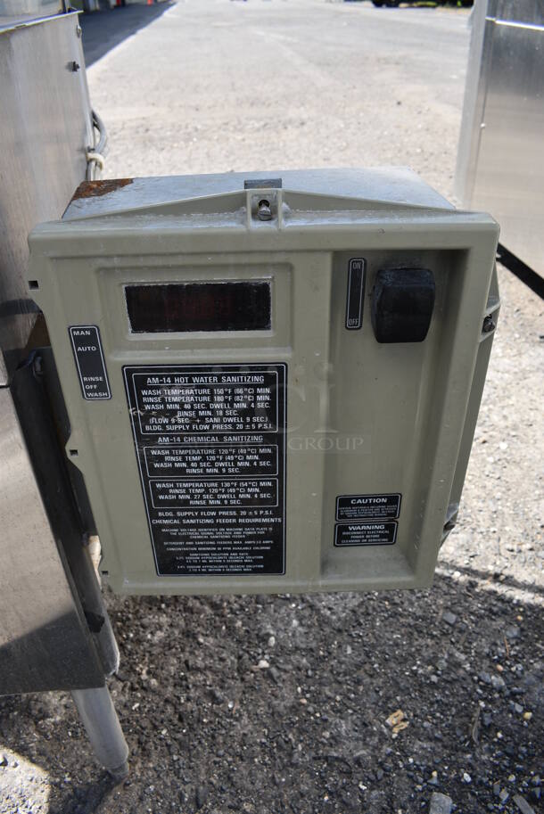 Hobart AM-14 Stainless Steel Commercial Straight Pass Through Dishwasher. 200-230 Volts, 3 Phase. 40x36x67 - Image 3 of 9