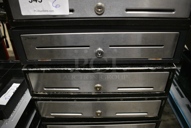 6 Metal Cash Drawers w/ Stainless Steel Face. 16x16.5x4.5. 6 Times Your Bid! - Image 3 of 3