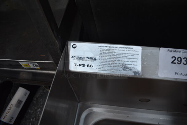 BRAND NEW SCRATCH AND DENT! Advance Tabco 7-PS-66 Hand Sink with Splash Mounted Gooseneck Faucet and Side Splash Guards - 17 1/4" - Image 5 of 5