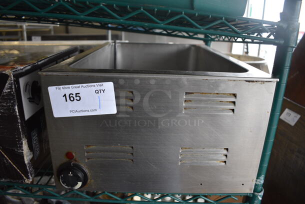 Adcraft Model FW-1200WF Stainless Steel Commercial Countertop Food Warmer. 120 Volts, 1 Phase. 14.5x22.5x8.5. Tested and Does Not Power On