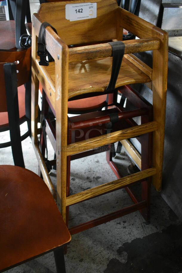2 Wooden High Chairs. 19x20x28. 2 Times Your Bid! - Image 2 of 4