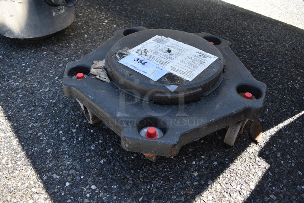 Black Poly Trash Can Dolly on Commercial Casters. 17x17x6 - Image 2 of 2