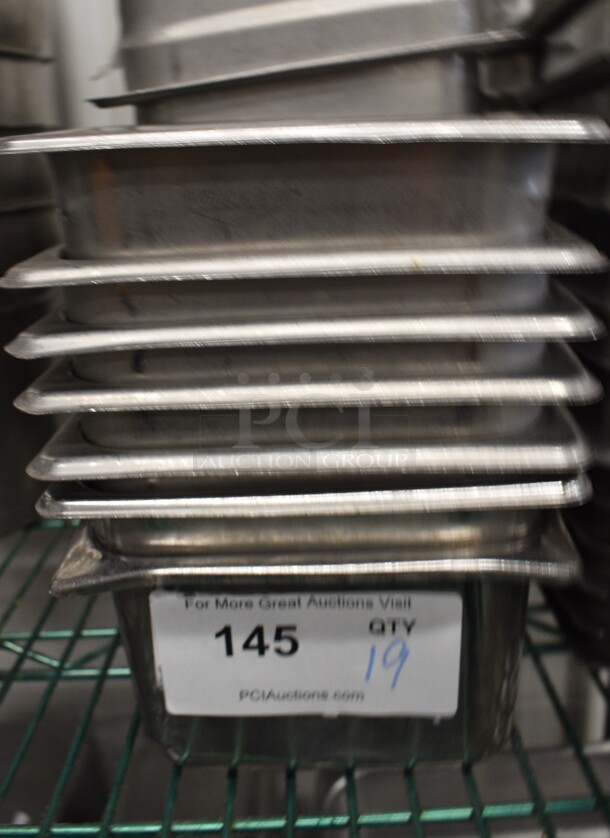 24 Stainless Steel 1/9 Size Drop In Bins. 1/9x4. 24 Times Your Bid! - Image 1 of 3