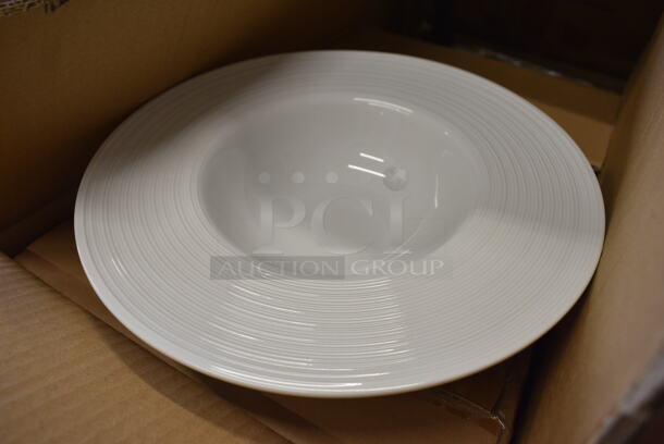 48 BRAND NEW IN BOX! Sant Andrea White Ceramic Pasta Plates. 10.75x10.75x2. 48 Times Your Bid! - Image 2 of 4