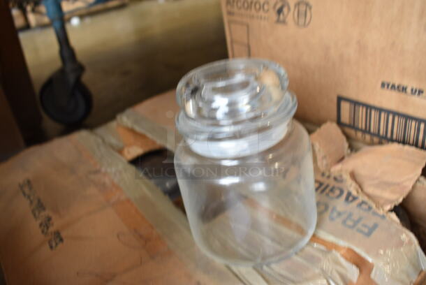 12 BRAND NEW IN BOX! Glass Jars. 4x4x5.5. 12 Times Your Bid! - Image 2 of 3