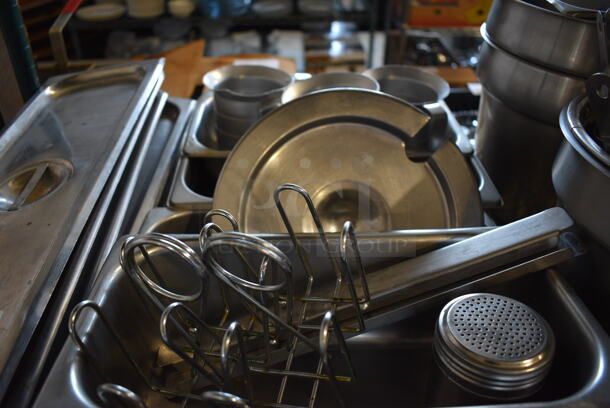 ALL ONE MONEY! Tier Lot of Various Items Including Metal Items; Drop In Bins, Cylindrical Bins and Pitchers - Image 4 of 7
