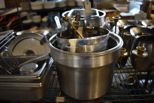 ALL ONE MONEY! Tier Lot of Various Items Including Metal Items; Drop In Bins, Cylindrical Bins and Pitchers - Image 5 of 7